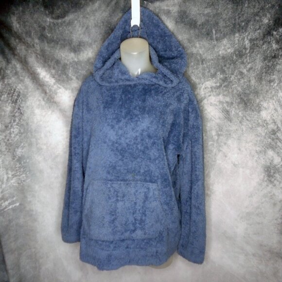 AEROPOSTALE Fur Hoodie Tunic Top Faux Fur Knit Men Women Oversized Warm Fluffy - Picture 2 of 9